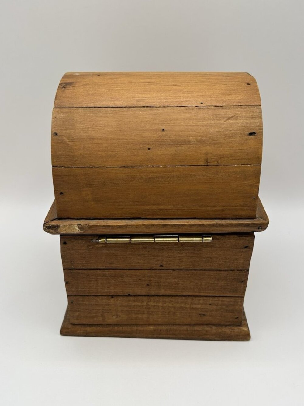 Vintage 3 Magueyes Wooden Box Chest Dome Lid Rustic Primitive Decor Jewelry Box - Picture 6 of 14